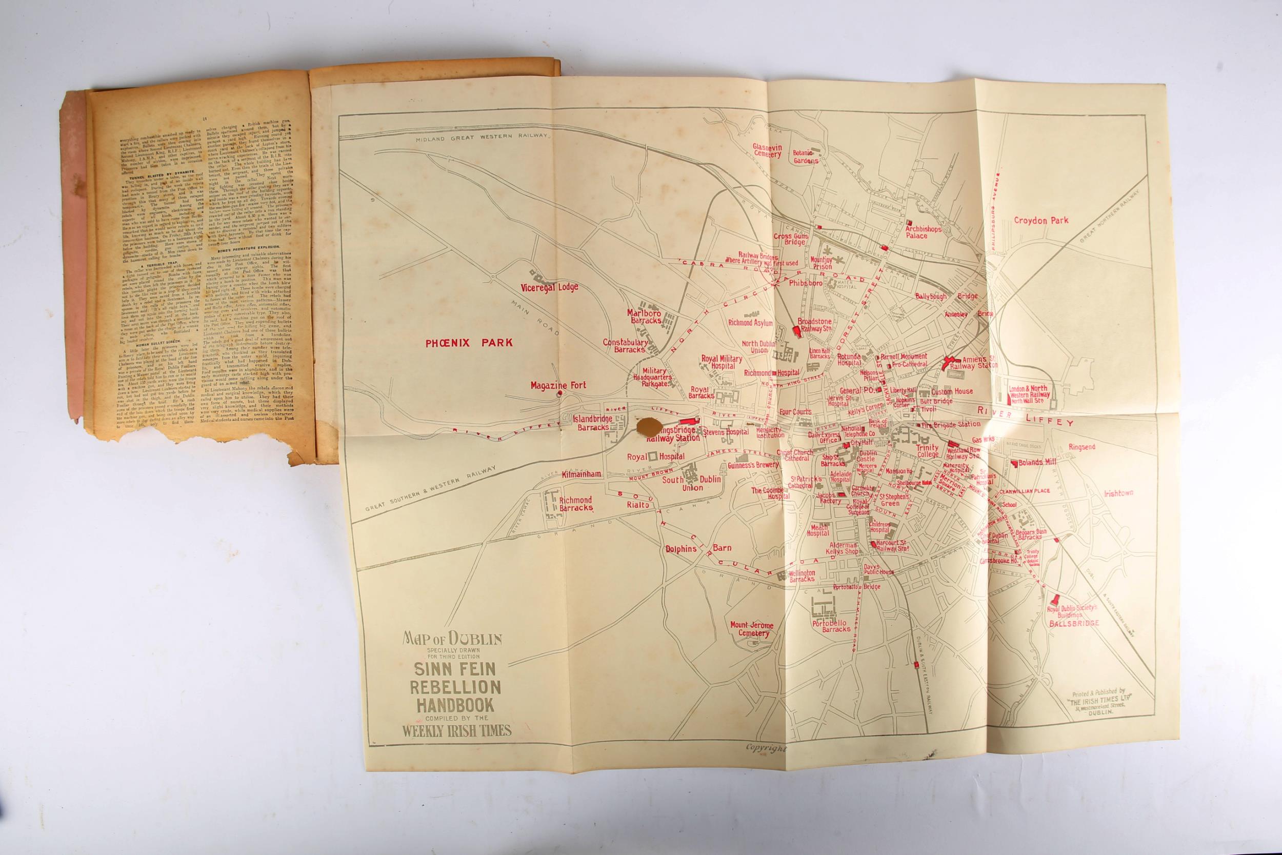 Sinn Fein Rebellion Handbook, 1917 edition, an extremely useful reference on the 1916 Rising. - Image 3 of 3