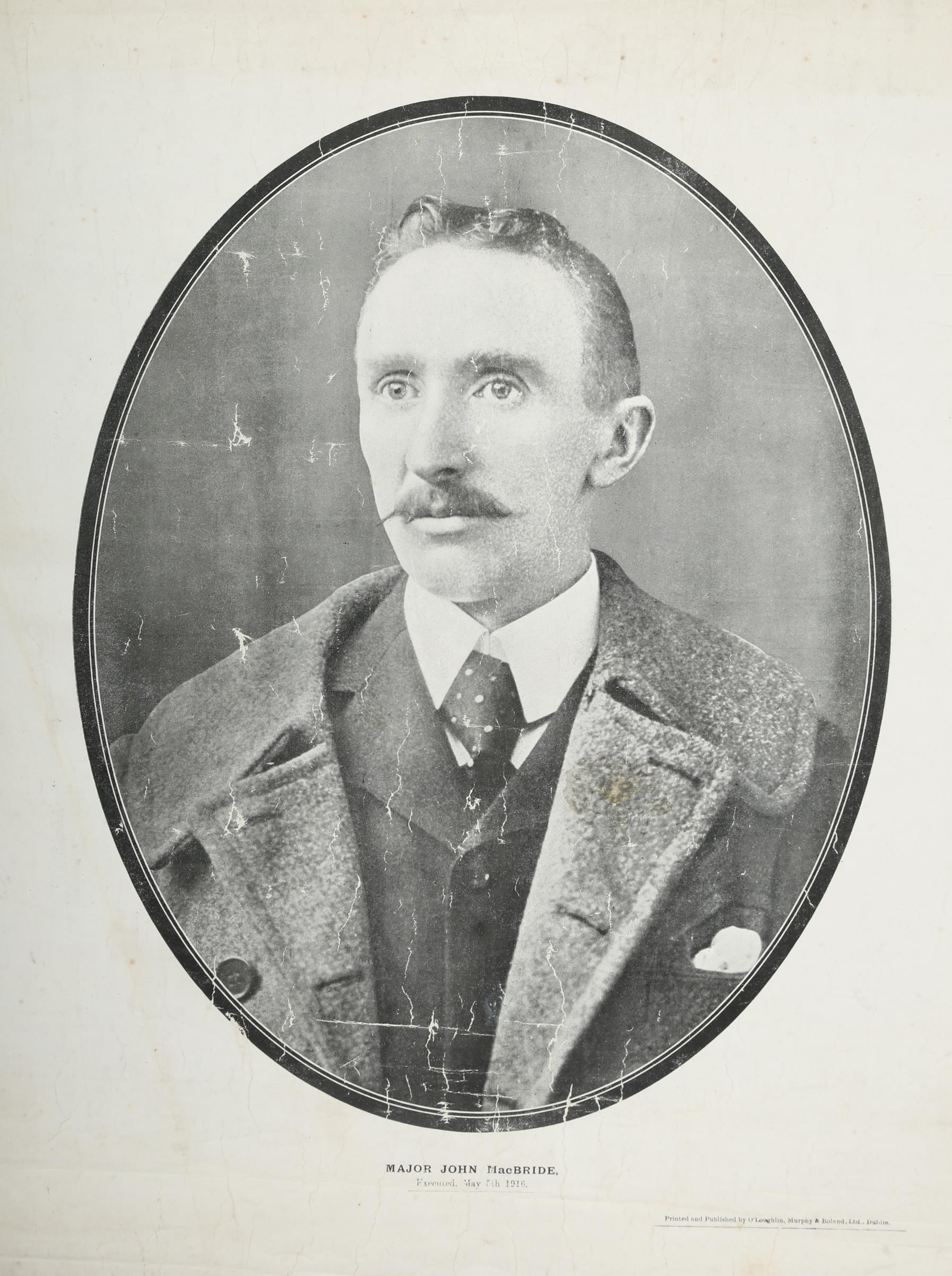 1916 Rising, portraits of executed leaders. Half-length photographs of Thomas MacDonagh and Major - Image 2 of 2