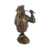 Mark Hopkins (20/21stC) American. Limited edition "Angry golfer" Bronze, 7" high, signed and