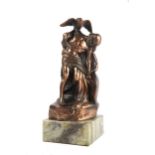 1966: 1916 Rising commemoration sculpture of 'The Dying Cúchulainn'. A bronzed sculpture after