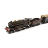 Hornby O Gauge No. 3 clockwork 4-4-2/tender Nord brown, RN 31240, early mechanism, 1926; together