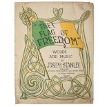 Patriotic sheet music. Stanley, Joseph. The Flag of Freedom, Words & Music by J. Stanley, Dublin,