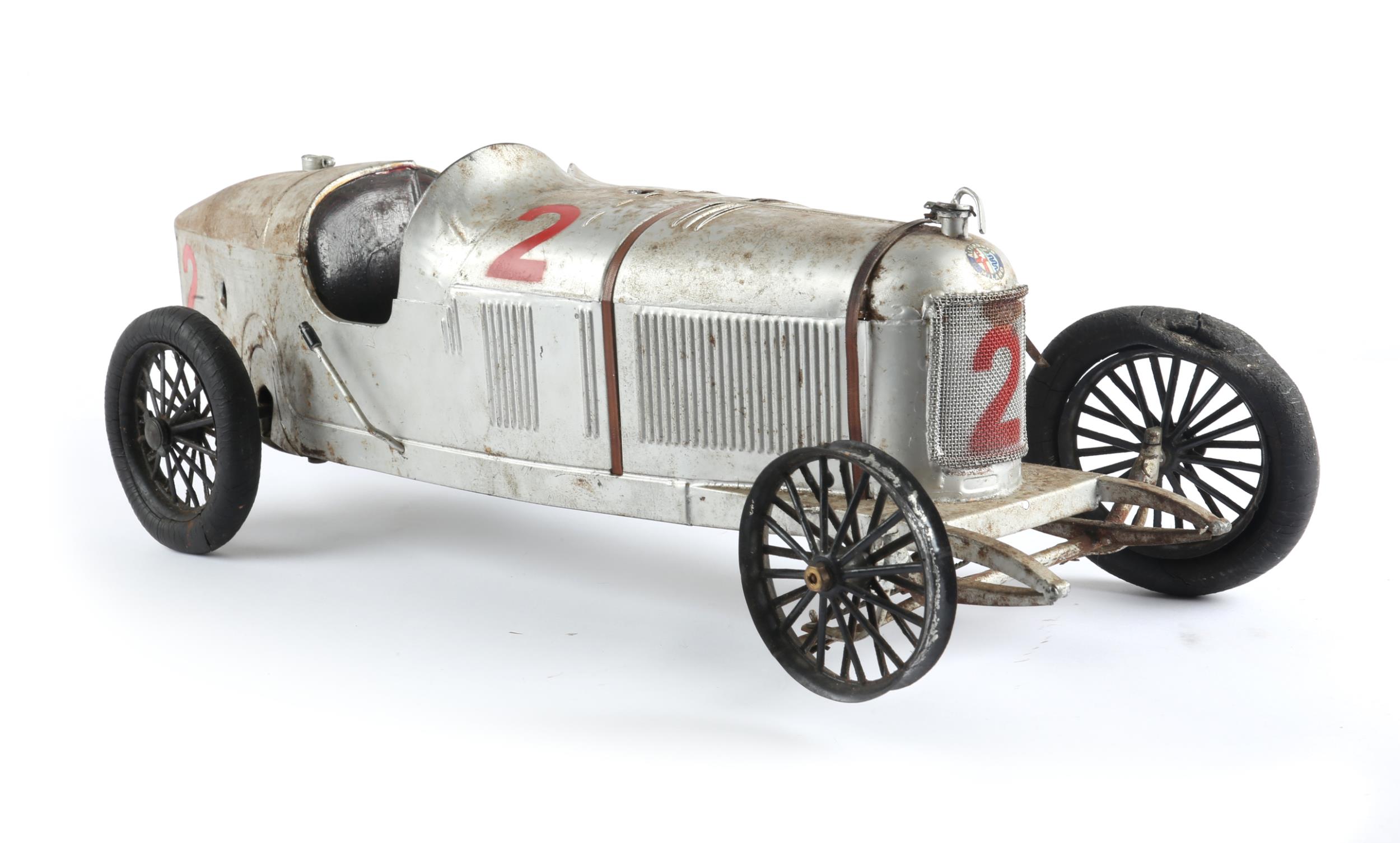 CIJ (Compagnie Industrielle du Jouet) large Alfa Romeo P2 racing car, later model, 21" (53cm) - Image 2 of 3