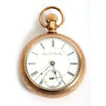 1880s railroad grade pocket watch by Elgin. An Elgin National Watch Company, size 18, open-face,