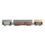 Bassett Lowke O gauge Travelling Post Office, lacking lineside accessories and control track; a