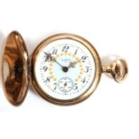 An Elgin National Watch Company, size 5/0, grade 403, hunting cased, pocket watch, c.1910, the