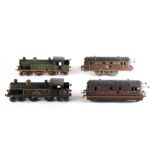 Hornby O Gauge No2 special clockwork, 4-4-2T, LNER, green, RN 444, 1923; No2 special clockwork, 4-