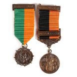 1916 Rising service Medal miniature and Comhrach pair.