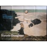 Cinema Poster. Ryan's Daughter (R1970s) Robert Mitchum, John Mills, Sarah Miles, British quad