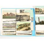 Postcards All World. An album of Irish and British topographical cards, strength in County Down (