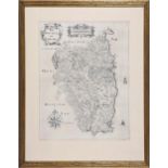 Sir William Petty (1623-1687) and Thomas Jefferys (1710-1771) engraved map of The Provence of