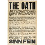 Sinn Féin 1930s poster "The Oath": "His Britannic Majesty's 'Parliament of Southern Ireland' is