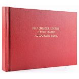 Football, Manchester United autograph album. A collection of 40 autograph signatures of Manchester