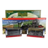 Bachmann 00 gauge Irish railway set, boxed; Hornby Flying Scotsman set, boxed; etc.