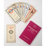 London Transport maps and guides. A 1936 (No 1) London Underground diagrammatic card pocket map