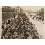1916 Press photographs, Home Rule Demonstration, a mock funeral, 6" x 8" (15 x 20cm); Dublin