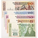 Central Bank of Ireland, Series 'B' banknotes Fifty Pounds to One Pound set, £50, 05.11.91, aVF; £