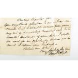 1826 (January 5) Daniel O'Connell, a three-page holograph, signed letter to Daniel Leahy,