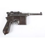 Mauser, Germany, 7.63 (Mauser) semi-automatic pistol, model C96 'broom-handle' or 'Peter-the-