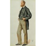 Charles Stewart Parnell, MP, 'Anti-Rent', a coloured Vanity Fair caricature of Parnell published