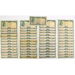 Central Bank of Ireland, 'Lady Lavery', accumulation of 49 One Pound banknotes, mostly 1960-76, some