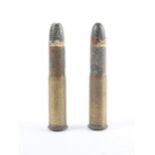 Howth Mauser cartridges. Two inert M71 black-powder cartridge for a Mauser Model 1871 military