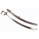 1798 Rebellion Battle of Oulart Hill, a 1796-pattern light cavalry sabre, in scabbard. Provenance;