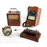 Electrical Instruments, late 19th & early 20th centuries. a Ruhmkorff's coil, voltmeter, ampmeter,