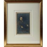 Con Colbert photograph. A silver gelatin photographic print of Con Colbert seated in Irish