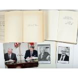 The autograph signatures of five 20th century World leaders. Nixon, Richard M. Six Crises,