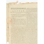 Burke, Edmund. Letter on the French Revolution, Freeman's Journal, Volume XXX November 16th to