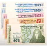 Central Bank of Ireland, 'B' Series collection, Twenty Pounds 13.08.90, EF & aU (2); Ten Pounds 14.