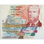 Central Bank of Ireland, Series 'C' banknotes One Hundred Pounds to Five Pounds set, VF or better (