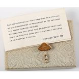 Hughes Tools Ten Years' Service gold pin. Howard Hughes' (1905-1976) family company's award to loyal
