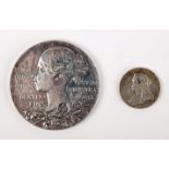 Victoria, Diamond Jubilee, 1897, a silver medal by G.W. de Saulles, 56mm diameter; together with a