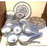 A quantity of Chinese 'rice ware' porcelain tableware and other Chinese porcelain. Section 20