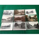 A collection of approximately 176 standard-sized Kent topographical postcards of towns and