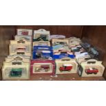 Approx. 50 various die cast vehicles including Days Gone, Lledo, VW Microbus (2001), Royal Mail,