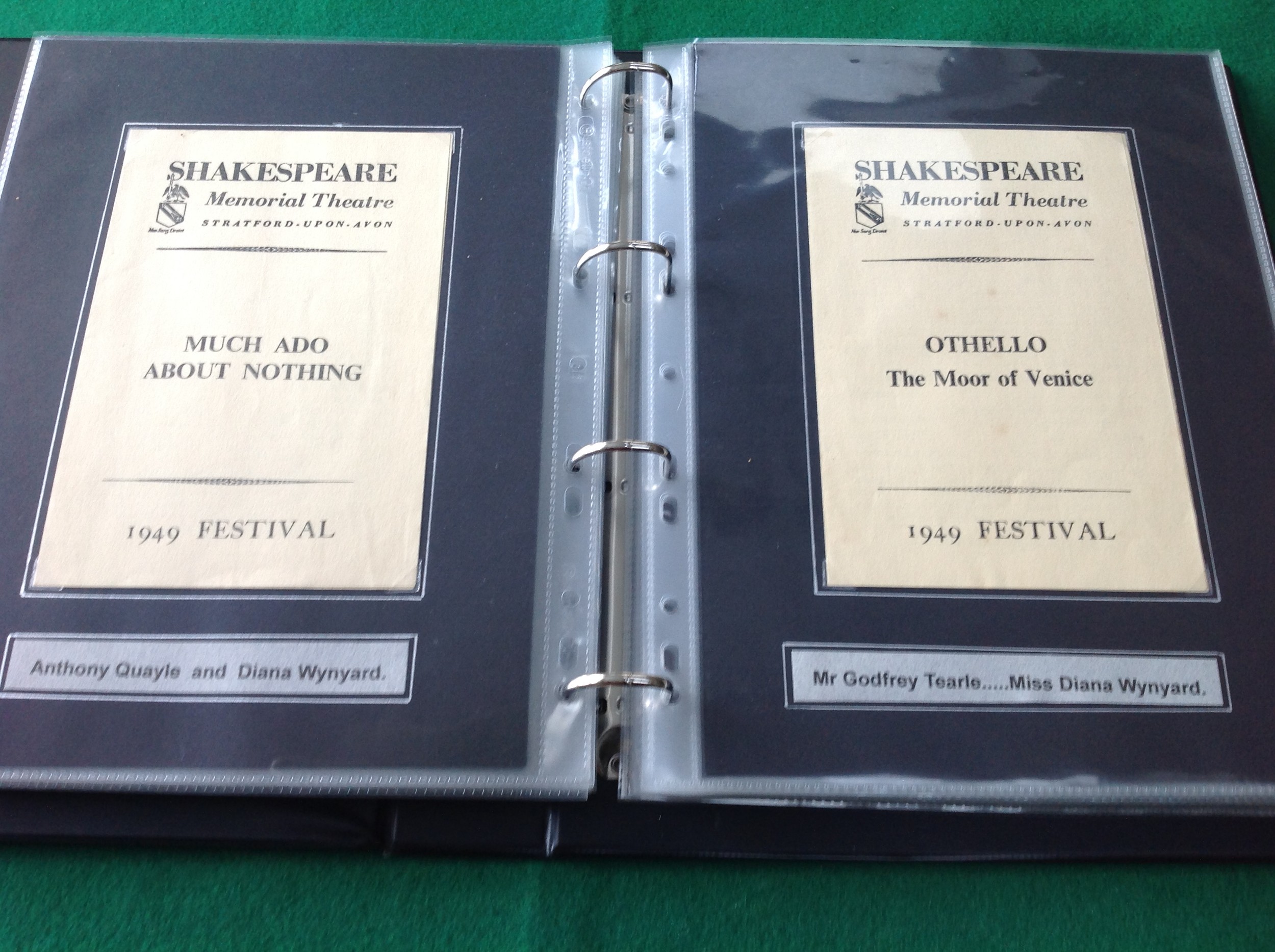 A postcard album of postcards and old theatre programmes relating to Shakespeare plays, comprising - Image 3 of 10