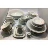 A part dinner service Baronesse by Tirschenreuth Bavaria, Germany consisting of dinner plates,