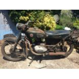 Genuine 'Barn Find,' 1955 Francis Barnet 225cc motorcycle for restoration, with original owners