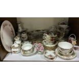 A collection of assorted Royal Albert tea and dinner wares, largely comprising 'Old Country Roses'
