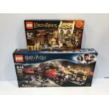 Two Lego sets including Harry Potter Hogwarts Express No. 75955, complete and unopened, and a Lord