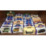 Approx. 42 die cast model vehicles including Oxford, Days Gone, Lledo collector's club buses and