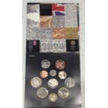 A 2009 UK Brilliant Uncirculated Coin Collection of 11, includes Kew Gardens 50p, Darwin £2 and