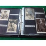 A postcard album of postcards and old theatre programmes relating to Shakespeare plays, comprising