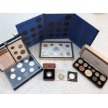 A George VI Specimen Coin Set 1937, 11 coins in fitted box with original slip box, together with a