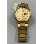 A gents gold-plated Omega Seamaster Quartz wristwatch, Calibre 1345 movement, C. late 1970's/early