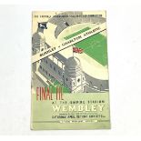 Football Interest: FA Cup Final Programme, Wembley 1947, Burnley v Charlton Athletic, Condition: