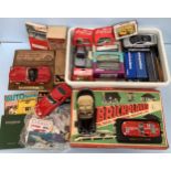 A quantity of scale model cars including Burago Ferrari, ERTL 1966 Ferrari, Maiso BMW, other various